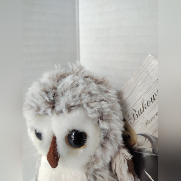 Bukowski‎ Design Tiny Snuggly Owl Plush Hoohoo Mini Outdoor Stuffed Animal - Picture 3 of 16